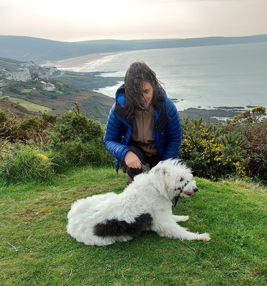 Lorraine Ditchburn and Amy dog